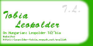 tobia leopolder business card